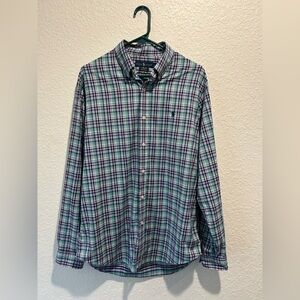 Ralph Lauren Men's Classic Fit Polo Performance Plaid Shirt Size Large